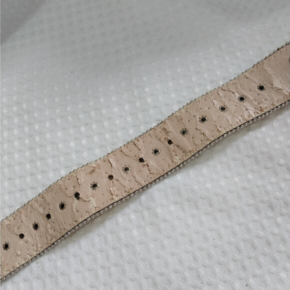 Yellow Rhinestone Skull Belt - Picture 8 of 9